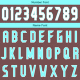 Custom Brown Cyan Basketball Jersey Uniform Suit Printed Your Logo Name Number