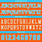 Custom Orange-Light Blue Basketball Jersey for Men Women Adult Youth Stitched Name Number Logo