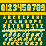 Custom Green Yellow Varsity Jackets for Men Women Youth Personalized Letterman Jackets