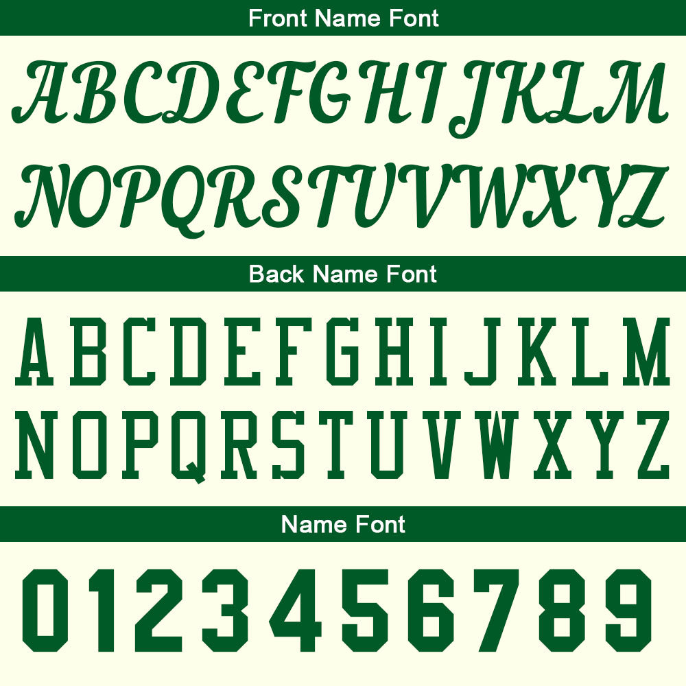 Custom Cream-Green Basketball Jersey for Men Women Adult Youth Stitched Name Number Logo