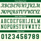 Custom Cream-Green Basketball Jersey for Men Women Adult Youth Stitched Name Number Logo