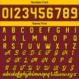 Custom Crimson Yellow Varsity Jackets for Men Women Youth Personalized Letterman Jackets