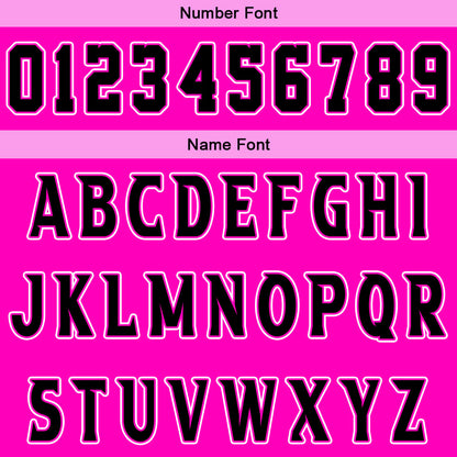 Custom Pink Black Basketball Jersey Uniform Suit Printed Your Logo Name Number