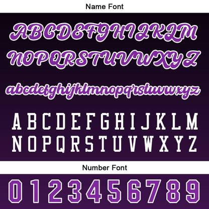 Custom Black Purple Button Down Baseball Jersey for Men Women Adult Youth Print Name Number Logo