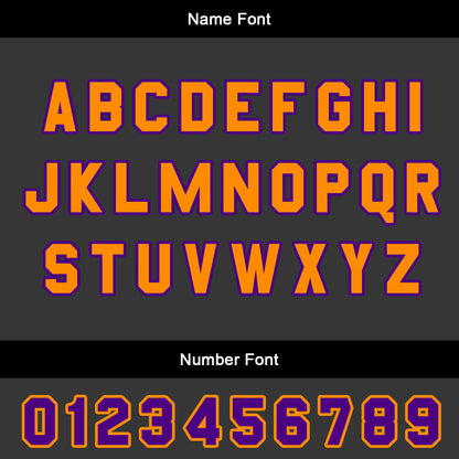 Custom Orange Violet Basketball Jersey Uniform Suit Printed Your Logo Name Number