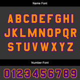 Custom Orange Violet Basketball Jersey Uniform Suit Printed Your Logo Name Number