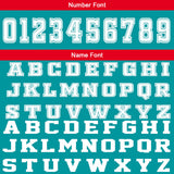 Custom Cyan Red Basketball Jersey Uniform Suit Printed Your Logo Name Number