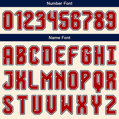 Custom Beige Red Blue Basketball Jersey Uniform Suit Printed Your Logo Name Number