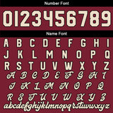 Custom Crimson Cream Varsity Jackets for Men Women Youth Personalized Letterman Jackets