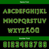 Custom Green Black Letterman Varsity Jacket Personalized Embroidery Printing