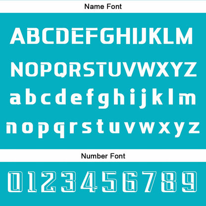 Custom Cyan Basketball Jersey Uniform Suit Printed Your Logo Name Number