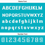 Custom Cyan Basketball Jersey Uniform Suit Printed Your Logo Name Number