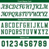 Custom White-Green Basketball Jersey for Men Women Adult Youth Stitched Name Number Logo