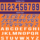 Custom Orange Purple Basketball Jersey for Men Women Adult Youth Stitched Name Number Logo