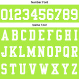 Custom Light Green White Football Polo Shirts  Add Your Unique Logo/Name/Number