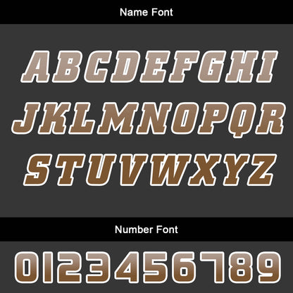 Custom Brown Basketball Jersey Uniform Suit Printed Your Logo Name Number