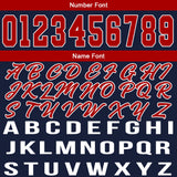 Custom Navy Red Basketball Jersey for Men Women Adult Youth Stitched Name Number Logo