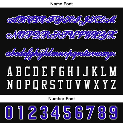 Custom Black Purple Button Down Baseball Jersey for Men Women Adult Youth Print Name Number Logo