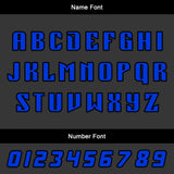 Custom Black Blue Basketball Jersey Uniform Suit Printed Your Logo Name Number