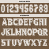 Custom Dull Brown Grey Reversible Basketball Suit for Adults and Kids Personalized Jersey