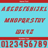 Custom Blue Red Baseball Jersey Personalized Gradient Team Uniforms Shirt with Name Number