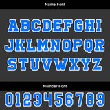 Custom Black Blue Basketball Jersey Uniform Suit Printed Your Logo Name Number