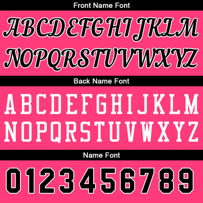 Custom Pink-Black Basketball Jersey for Men Women Adult Youth Stitched Name Number Logo
