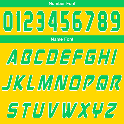 Custom Yellow Green Basketball Jersey Uniform Suit Printed Your Logo Name Number