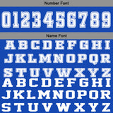 Custom Blue Grey Basketball Jersey Uniform Suit Printed Your Logo Name Number