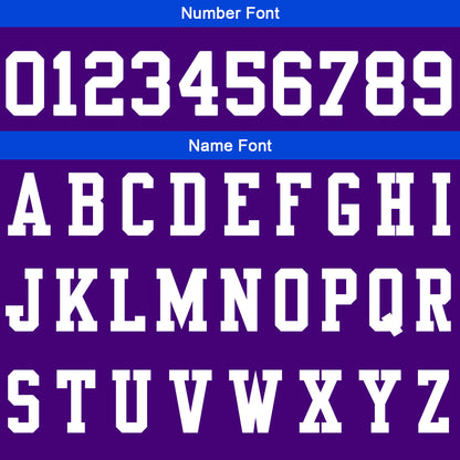 Custom Purple Blue Football Gradient Polo Shirts  Add Your Unique Logo/Name/Number
