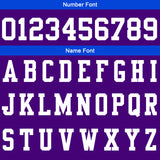 Custom Purple Blue Football Gradient Polo Shirts  Add Your Unique Logo/Name/Number