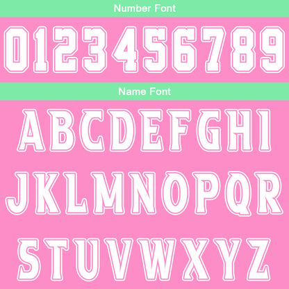 Custom Pink Green Basketball Jersey Uniform Suit Printed Your Logo Name Number
