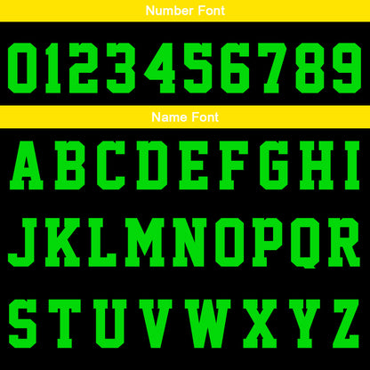 Custom Black Yellow Light Green Reversible Basketball Suit for Adults and Kids Personalized Jersey