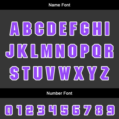 Custom Purple Uniform Jersey Kids Adults Personalized Set Jersey Shirt