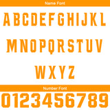 Custom White Orange Baseball Jersey Personalized Gradient Team Uniforms Shirt with Name Number