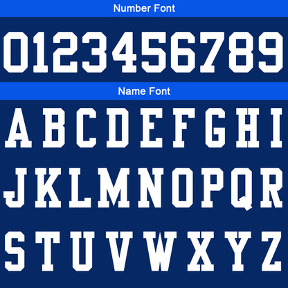 Custom Navy Blue Football Gradient Polo Shirts  Add Your Unique Logo/Name/Number