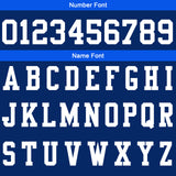 Custom Navy Blue Football Gradient Polo Shirts  Add Your Unique Logo/Name/Number