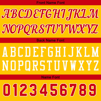 Custom Yellow Red Basketball Jersey for Men Women Adult Youth Stitched Name Number Logo