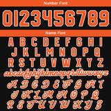 Custom Black Orange Varsity Jackets for Men Women Youth Personalized Letterman Jackets