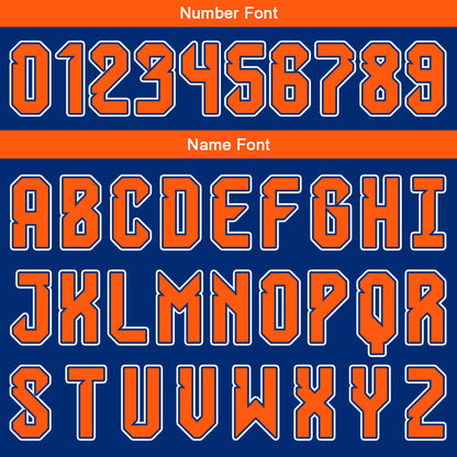 Custom Blue Orange White Basketball Jersey Uniform Suit Printed Your Logo Name Number