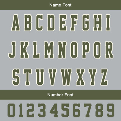 Custom Olive Green Grey Varsity Jackets for Men Women Youth Personalized Letterman Jackets