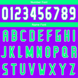 Custom Purple Green Basketball Jersey Uniform Suit Printed Your Logo Name Number