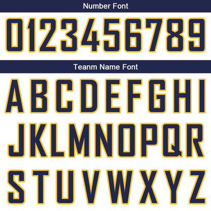 Custom Stitched Basketball Jersey for Men, Women And Kids White-Navy-Yellow