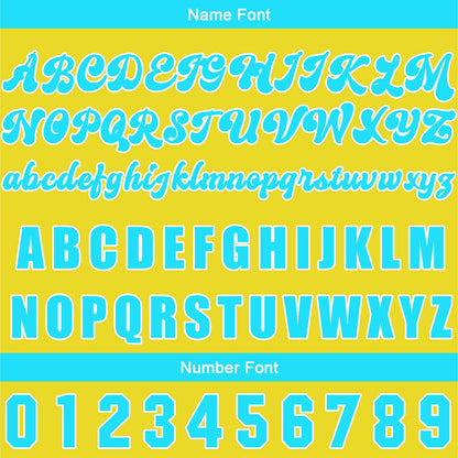 Custom Yellow Blue Button Down Baseball Jersey for Men Women Adult Youth Print Name Number Logo