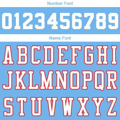 Custom Stitched Basketball Jersey for Men, Women And Kids Light Blue-Royal-White-Red