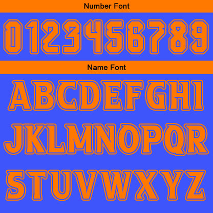 Custom Blue Orange Reversible Basketball Suit for Adults and Kids Personalized Jersey