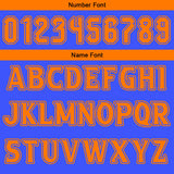 Custom Blue Orange Reversible Basketball Suit for Adults and Kids Personalized Jersey