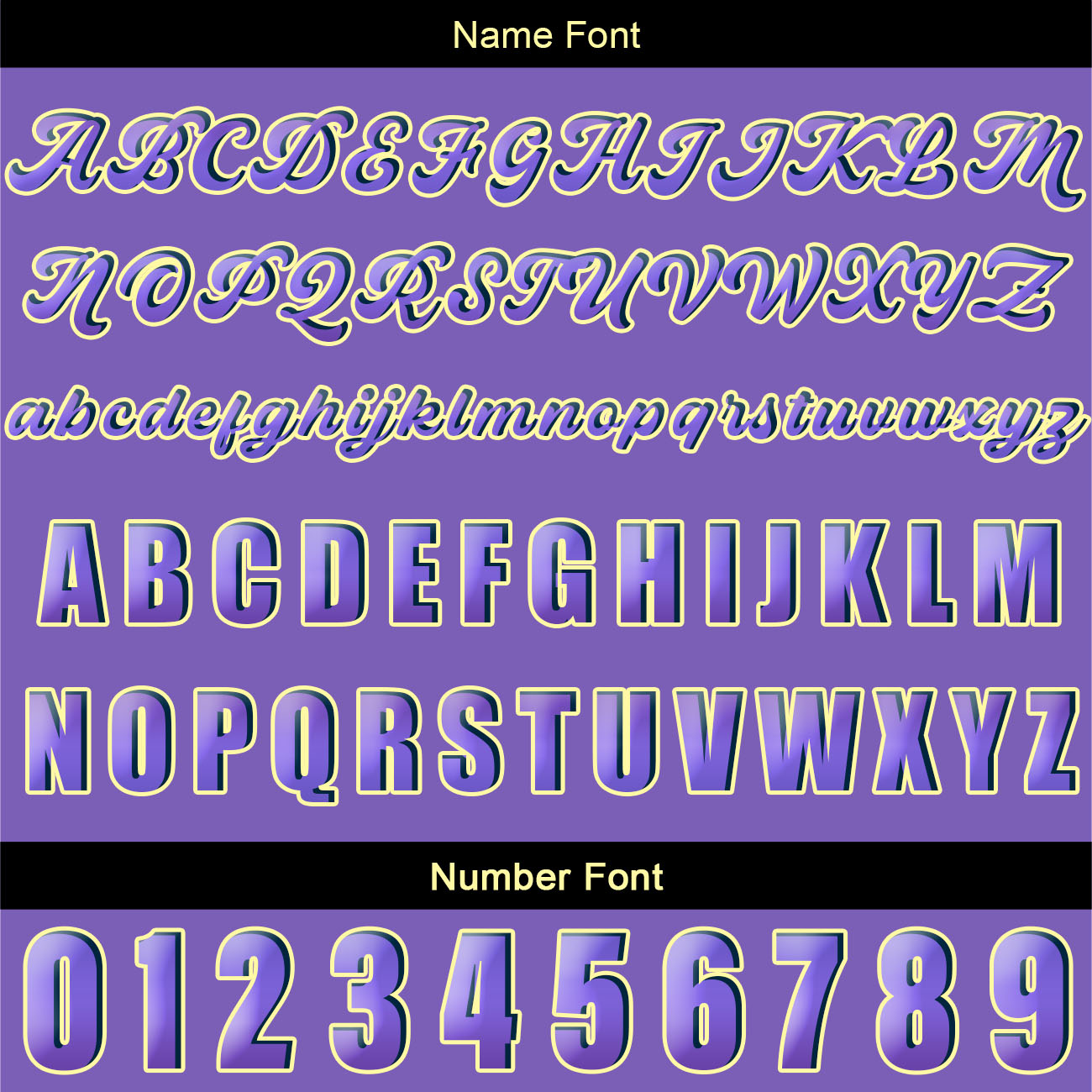 Custom Yellow Purple Baseball Jersey Print Personalized Name, Number and Logo