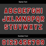 Custom Red Black Basketball Jersey Uniform Suit Printed Your Logo Name Number