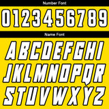Custom Yellow Black Reversible Basketball Suit for Adults and Kids Personalized Jersey